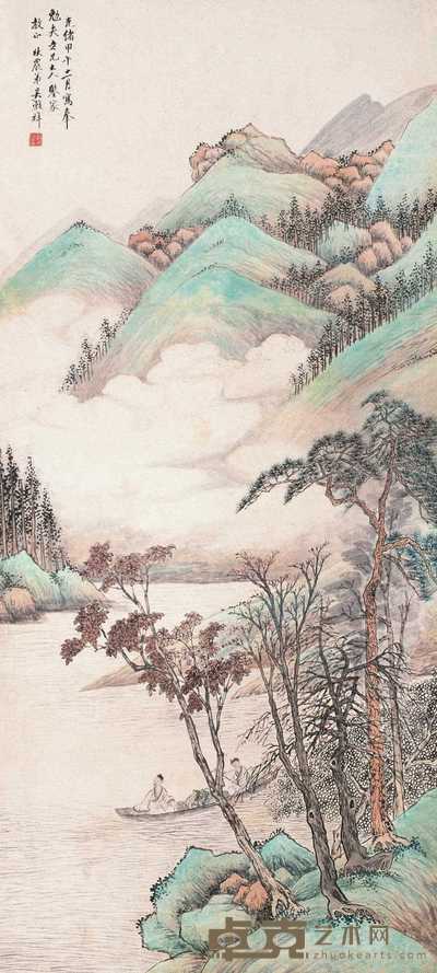 吴穀祥 山水 立轴 112×51cm